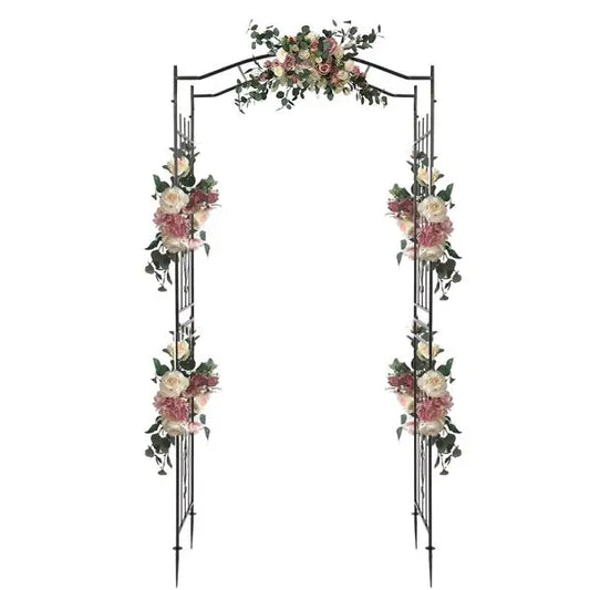 Wrought Iron Bridge Roof Arches Garden Ornaments for Plant Climbing Frame
