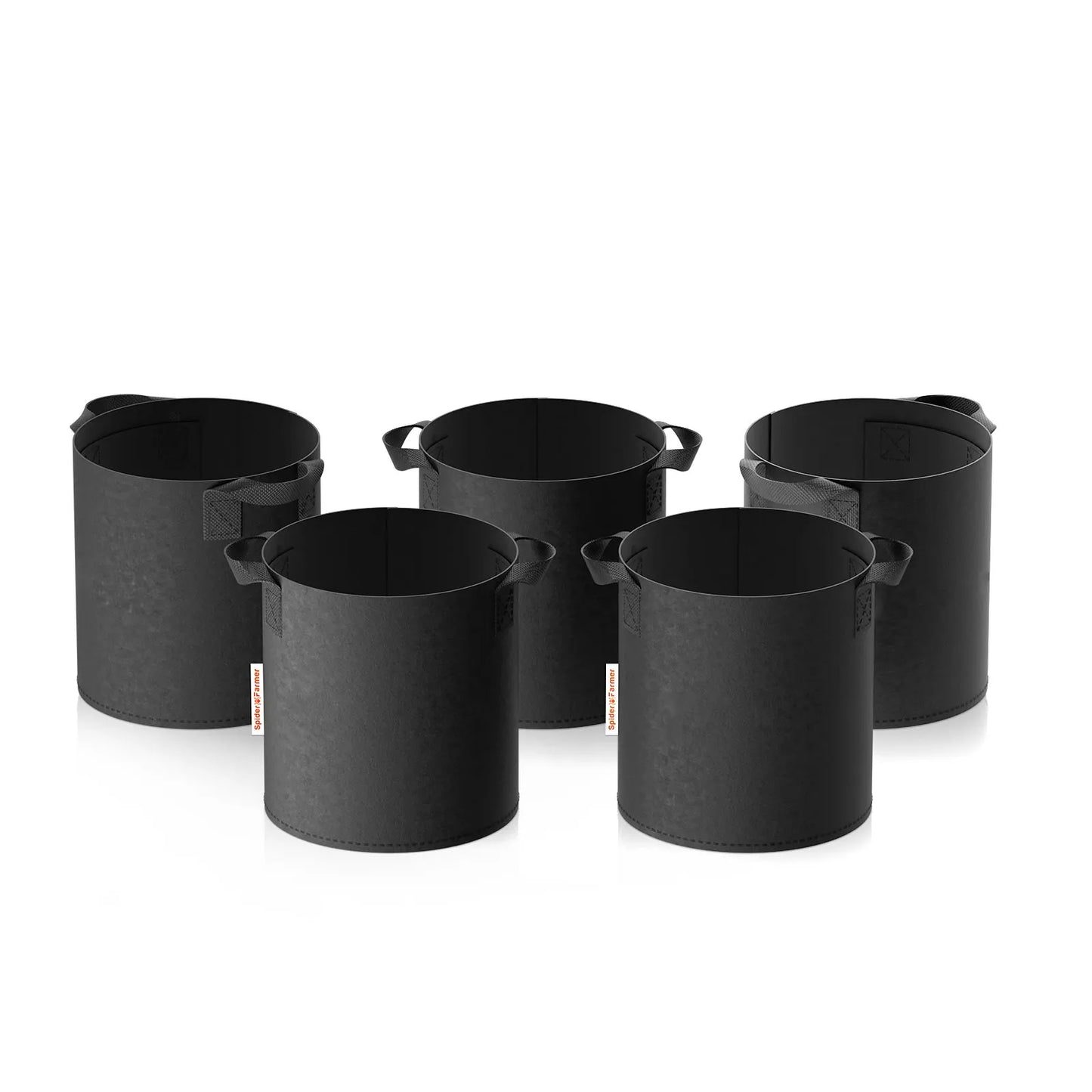 Spider Farmer 5 Gallon / 11 Gallon 5 Pack Grow Bags Garden Aeration Plant Fabric Handle Pots For Indoor Seedling Flower Home