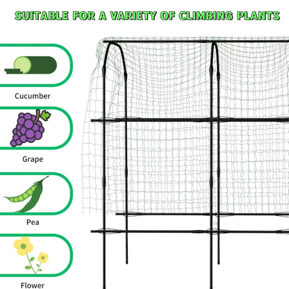 Tall Garden Arch Trellis for Climbing Plants, 87in Tall  Plant Support Trellis Archway for Climbing Vine Vegetable/Fruit