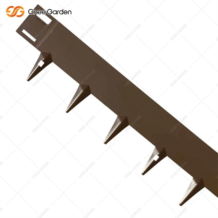 6 Inch Weathering Rust Corten Steel Garden Bed Edging 180 Degree Top Bend 6 Pieces Sturdy Border for Lawns
