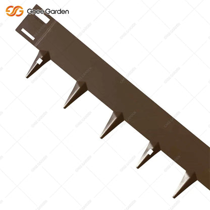 6 Inch Weathering Rust Corten Steel Garden Bed Edging 180 Degree Top Bend 6 Pieces Sturdy Border for Lawns