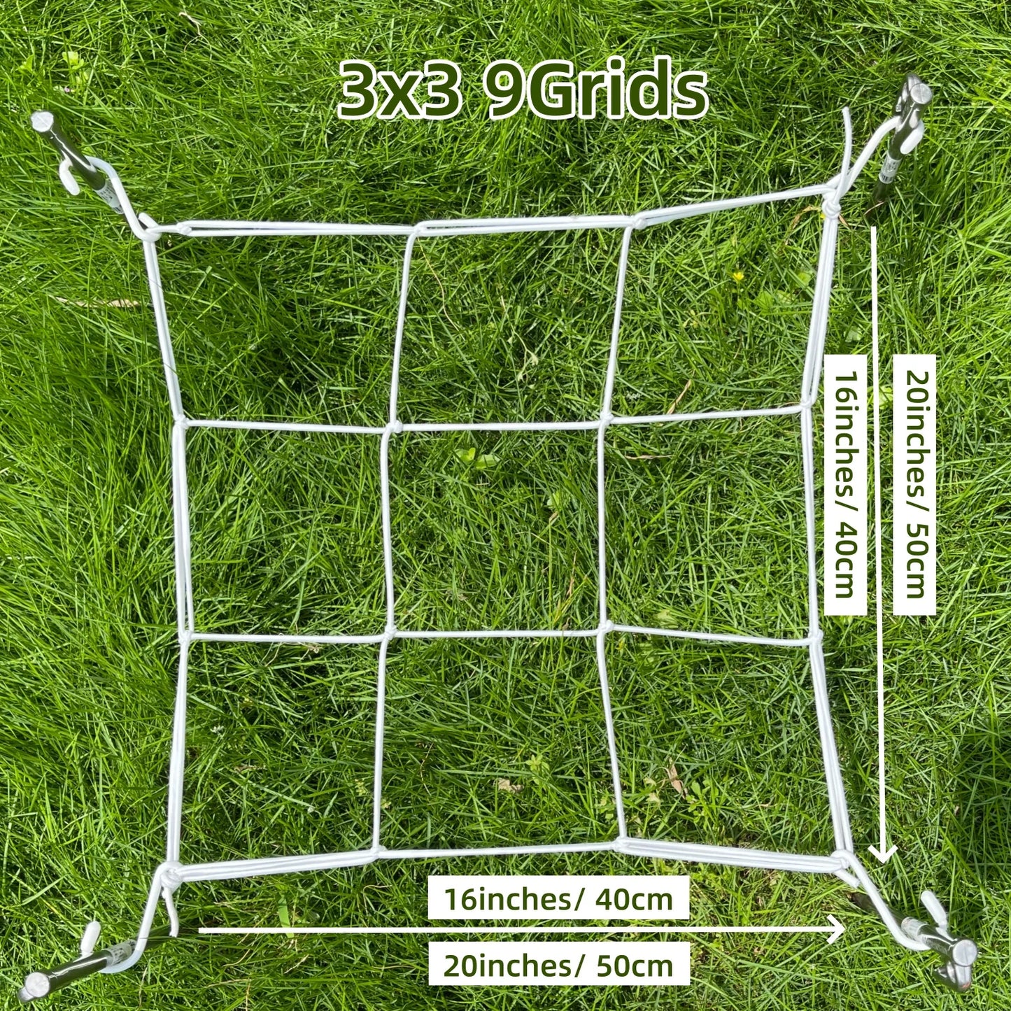 4'' Mesh Trellis Netting  for Grow Tents Plant Support Elastic ScrOG/ LST/ HST Net with Hooks Grow Box Kit Low Stress Training