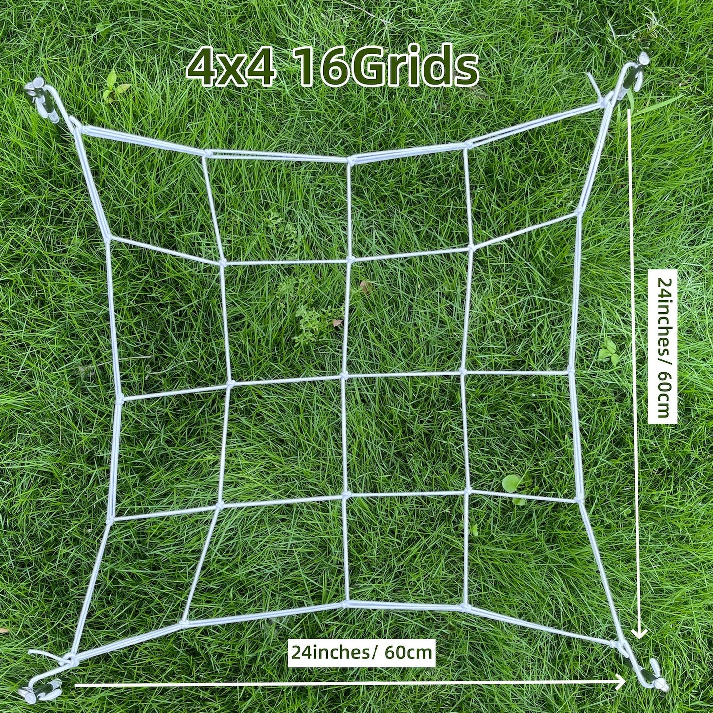 4'' Mesh Trellis Netting  for Grow Tents Plant Support Elastic ScrOG/ LST/ HST Net with Hooks Grow Box Kit Low Stress Training