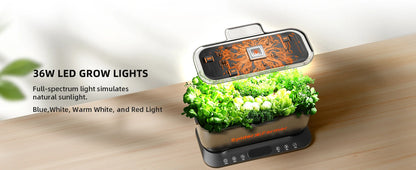 Spider Farmer 2025 New Smart G12 Hydroponics Growing System for Indoor Seedling Veg Bloom Flower Plants Hydroponics