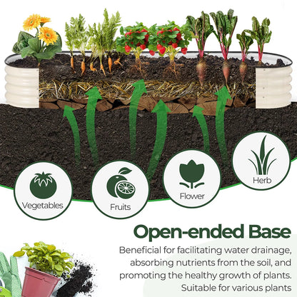 Metal Raised Garden Bed Durable Galvanized Cold Rolled Steel Planter Box  for Planting Outdoor Plants Vegetables