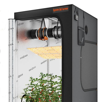 Spider Farmer SF4000 LED Grow Light Kit 4X4FT Grow Tent Kit Carbon Filter System