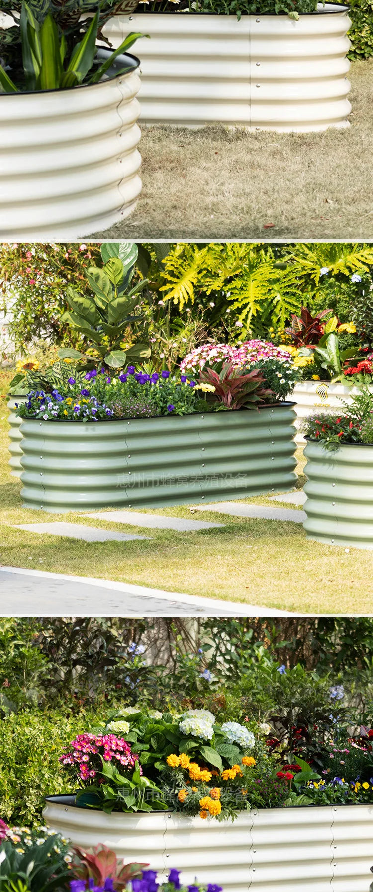 Garden vegetable bed metal planting bed garden garden camping metal vegetable bed planting box garden outdoor