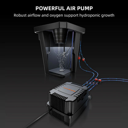 Spider Farmer 7-Gallon DWC Hydroponic System Grow Kits + Air Pump with 4 Buckets