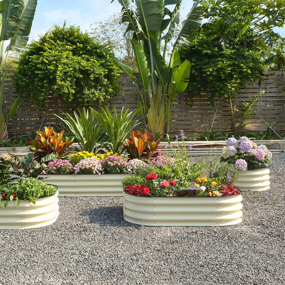 Metal Raised Garden Bed Durable Galvanized Cold Rolled Steel Planter Box  for Planting Outdoor Plants Vegetables