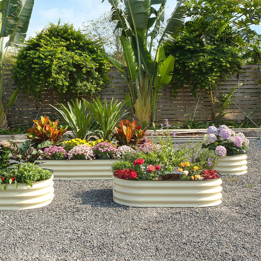 Metal Raised Garden Bed Durable Galvanized Cold Rolled Steel Planter Box  for Planting Outdoor Plants Vegetables