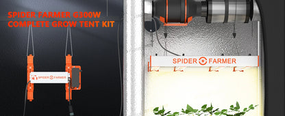 Spider Farmer G3000 LED Grow Light+90x90x180CM Grow Tent Kits with Carbon Filter For Indoor Plants Flowers Hydroponics