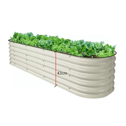 Metal Raised Garden Bed Durable Galvanized Cold Rolled Steel Planter Box  for Planting Outdoor Plants Vegetables