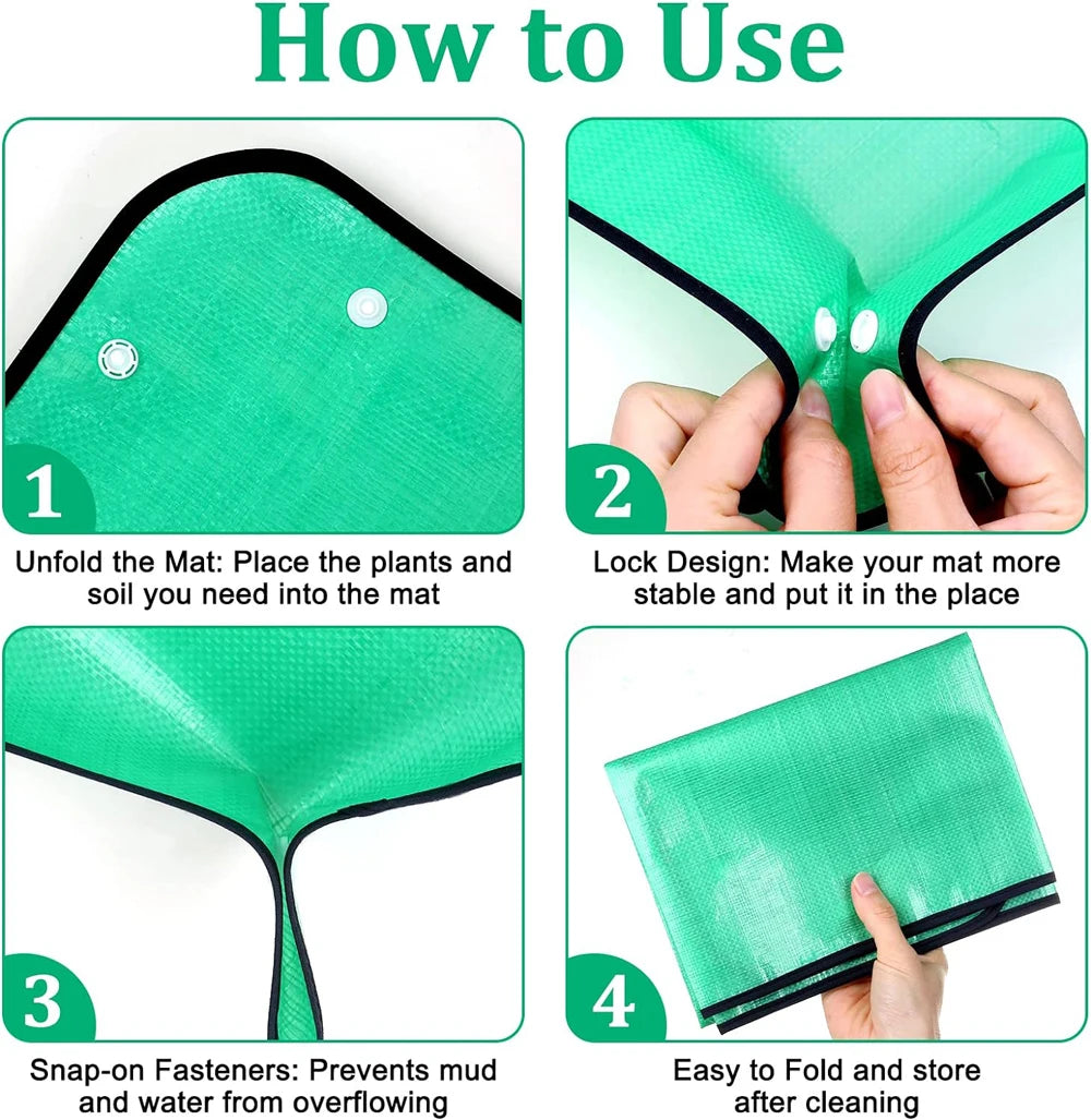 New Planting Mat 50cm-100cm Gardening Potting Pad Foldable Garden Plant Flower Pot Transplanting Waterproof Mats