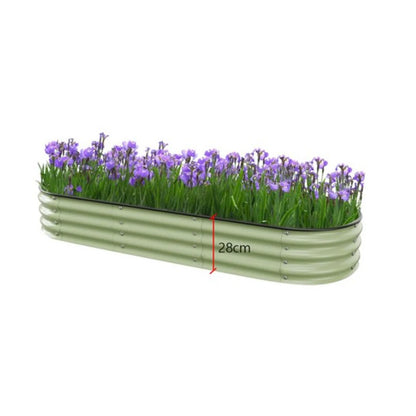 Metal Raised Garden Bed Durable Galvanized Cold Rolled Steel Planter Box  for Planting Outdoor Plants Vegetables