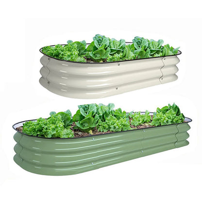 Metal Raised Garden Bed Durable Galvanized Cold Rolled Steel Planter Box  for Planting Outdoor Plants Vegetables