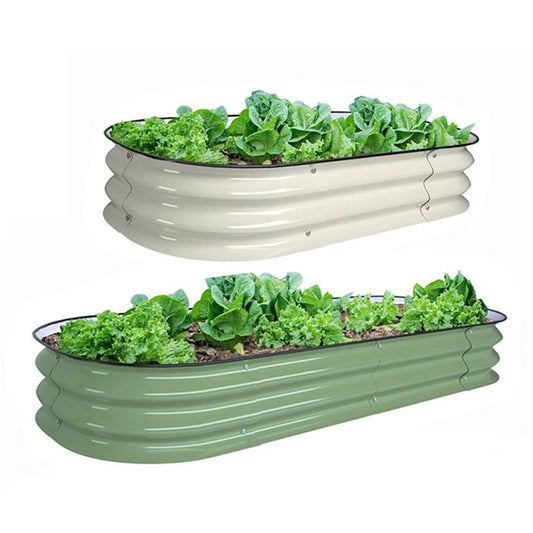 Metal Raised Garden Bed Durable Galvanized Cold Rolled Steel Planter Box  for Planting Outdoor Plants Vegetables