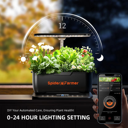 Spider Farmer 2025 New Smart G12 Hydroponics Growing System for Indoor Seedling Veg Bloom Flower Plants Hydroponics