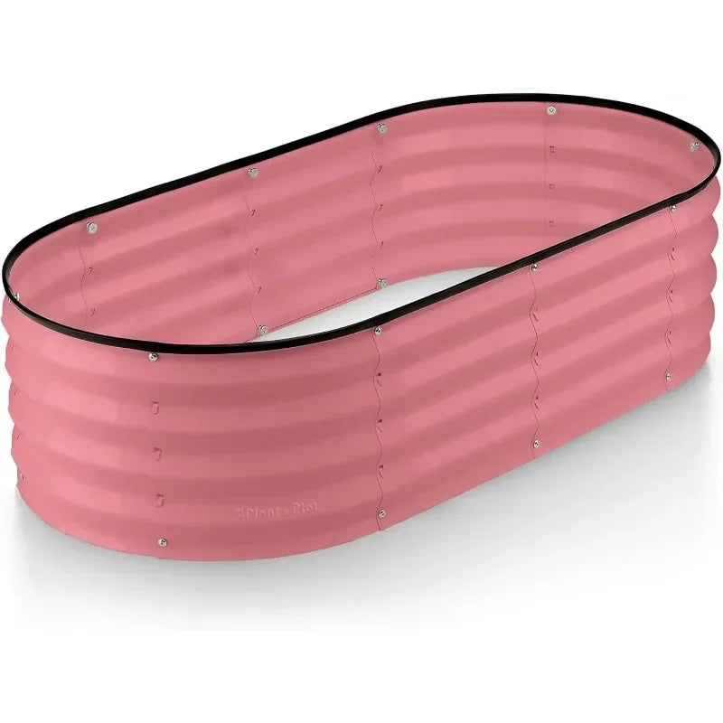 Galvanized Raised Garden Beds Outdoor // 4×2×1 ft Planter Raised Beds for Gardening, Vegetables, Flowers // Large Metal Gard