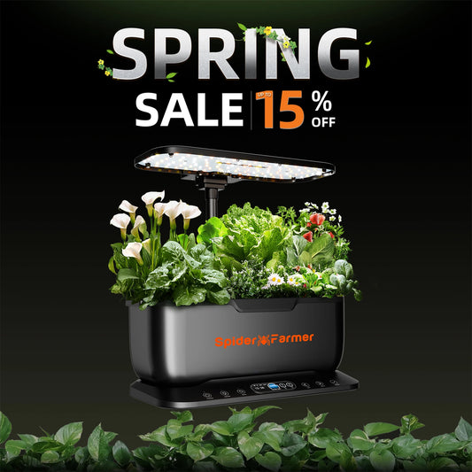 Spider Farmer 2025 New Smart G12 Hydroponics Growing System for Indoor Seedling Veg Bloom Flower Plants Hydroponics