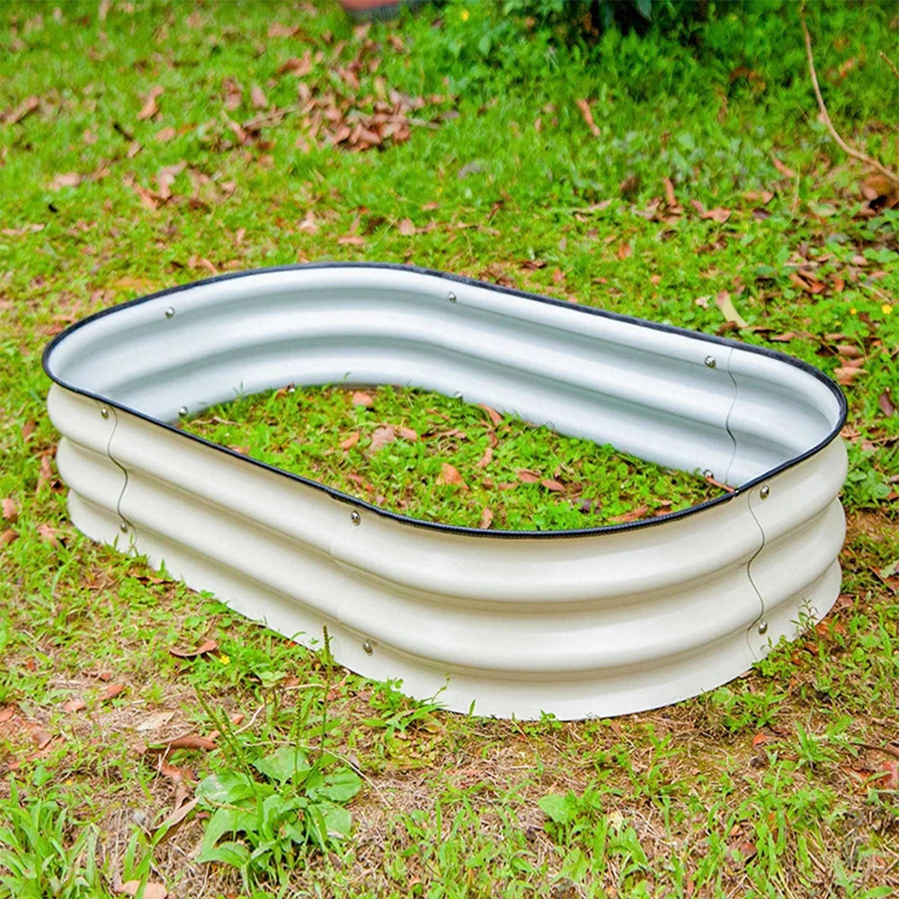 Metal Raised Garden Bed Durable Galvanized Cold Rolled Steel Planter Box  for Planting Outdoor Plants Vegetables