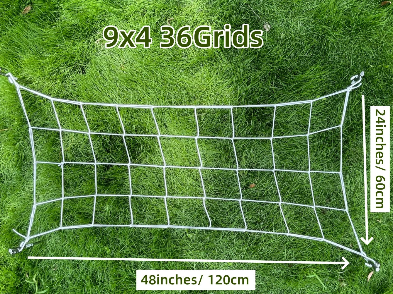 4'' Mesh Trellis Netting  for Grow Tents Plant Support Elastic ScrOG/ LST/ HST Net with Hooks Grow Box Kit Low Stress Training