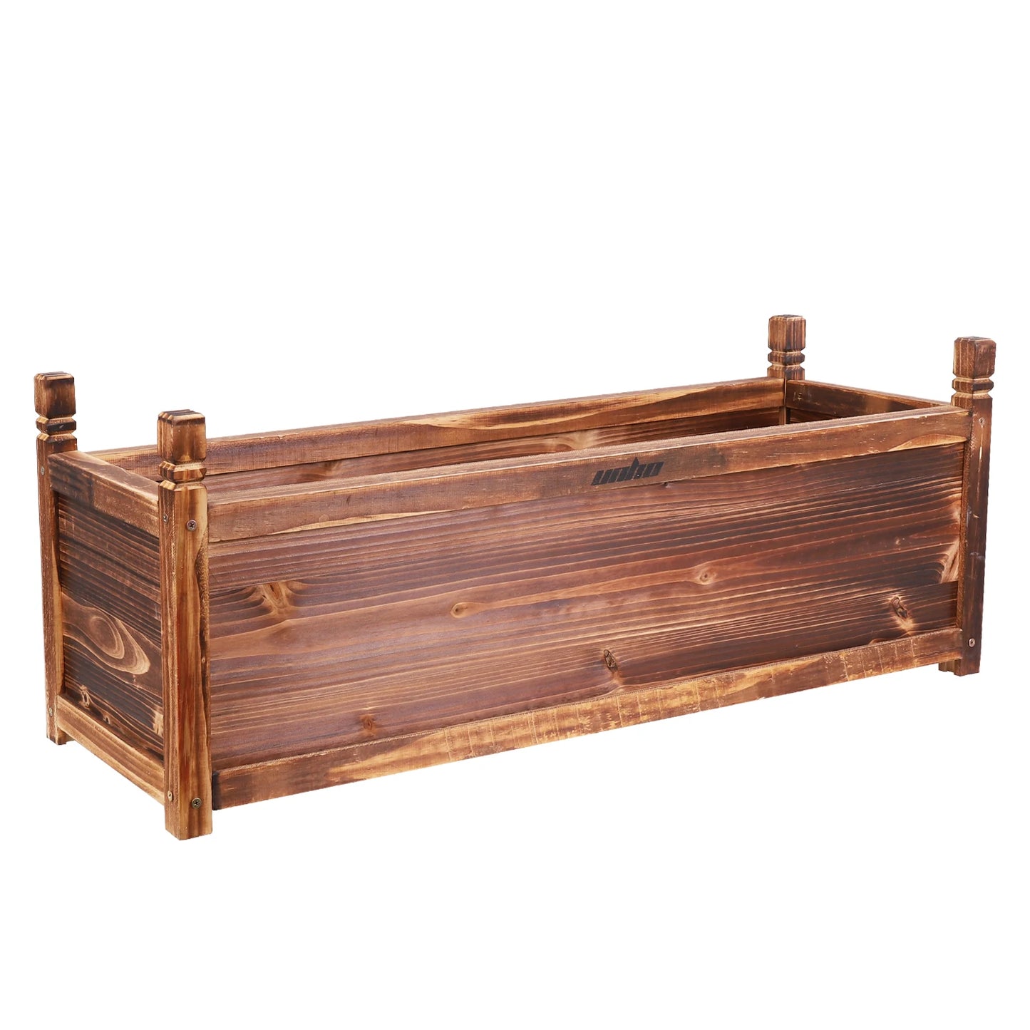 Raised Garden Bed Flower or Vegetable Planter Window Mounted Plant Box for Garden, Yard Wood Box for Planting