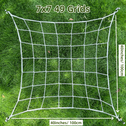 4'' Mesh Trellis Netting  for Grow Tents Plant Support Elastic ScrOG/ LST/ HST Net with Hooks Grow Box Kit Low Stress Training