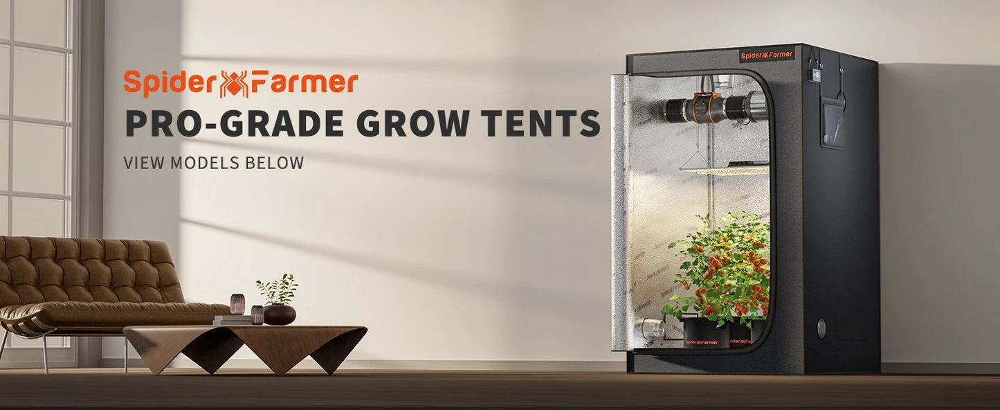 Spider Farmer SF150X150X200CM Grow Tent Reflective Mylar 1680D Oxford Cloth for Plants Indoor Home Box Hydroponics