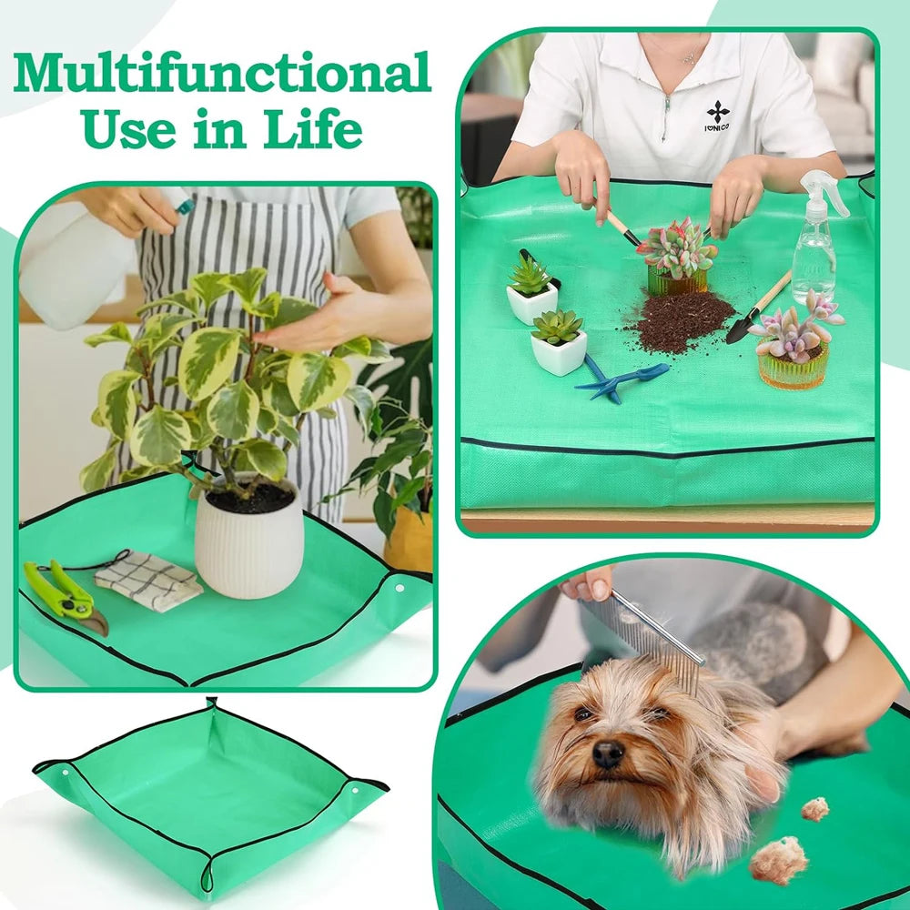 New Planting Mat 50cm-100cm Gardening Potting Pad Foldable Garden Plant Flower Pot Transplanting Waterproof Mats