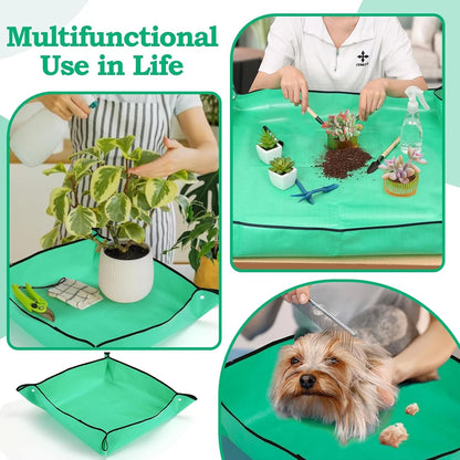 New Planting Mat 50cm-100cm Gardening Potting Pad Foldable Garden Plant Flower Pot Transplanting Waterproof Mats
