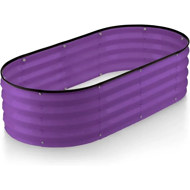 Galvanized Raised Garden Beds Outdoor // 4×2×1 ft Planter Raised Beds for Gardening, Vegetables, Flowers // Large Metal Gard