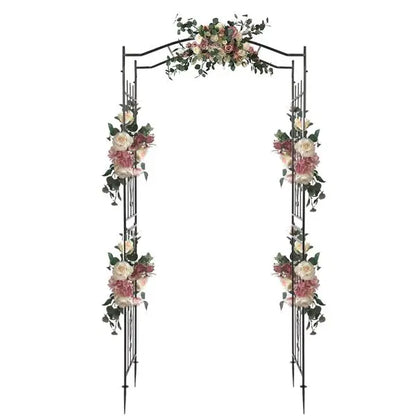 Wrought Iron Bridge Roof Arches Garden Ornaments for Plant Climbing Frame
