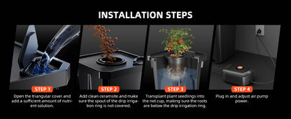 Spider Farmer 7-Gallon DWC Hydroponic System Grow Kits + Air Pump with 4 Buckets