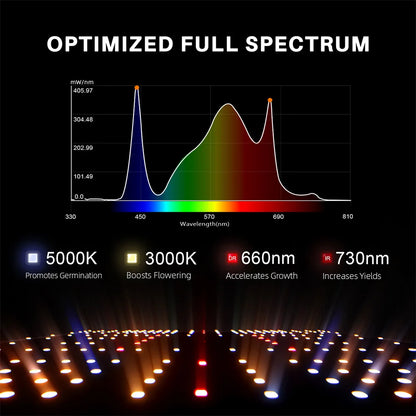 Spider Farmer SF1000 LED Grow Light+70x70x160CM Grow Tent Kits with Intelligent Carbon Filter For Indoor Plants Hydroponics
