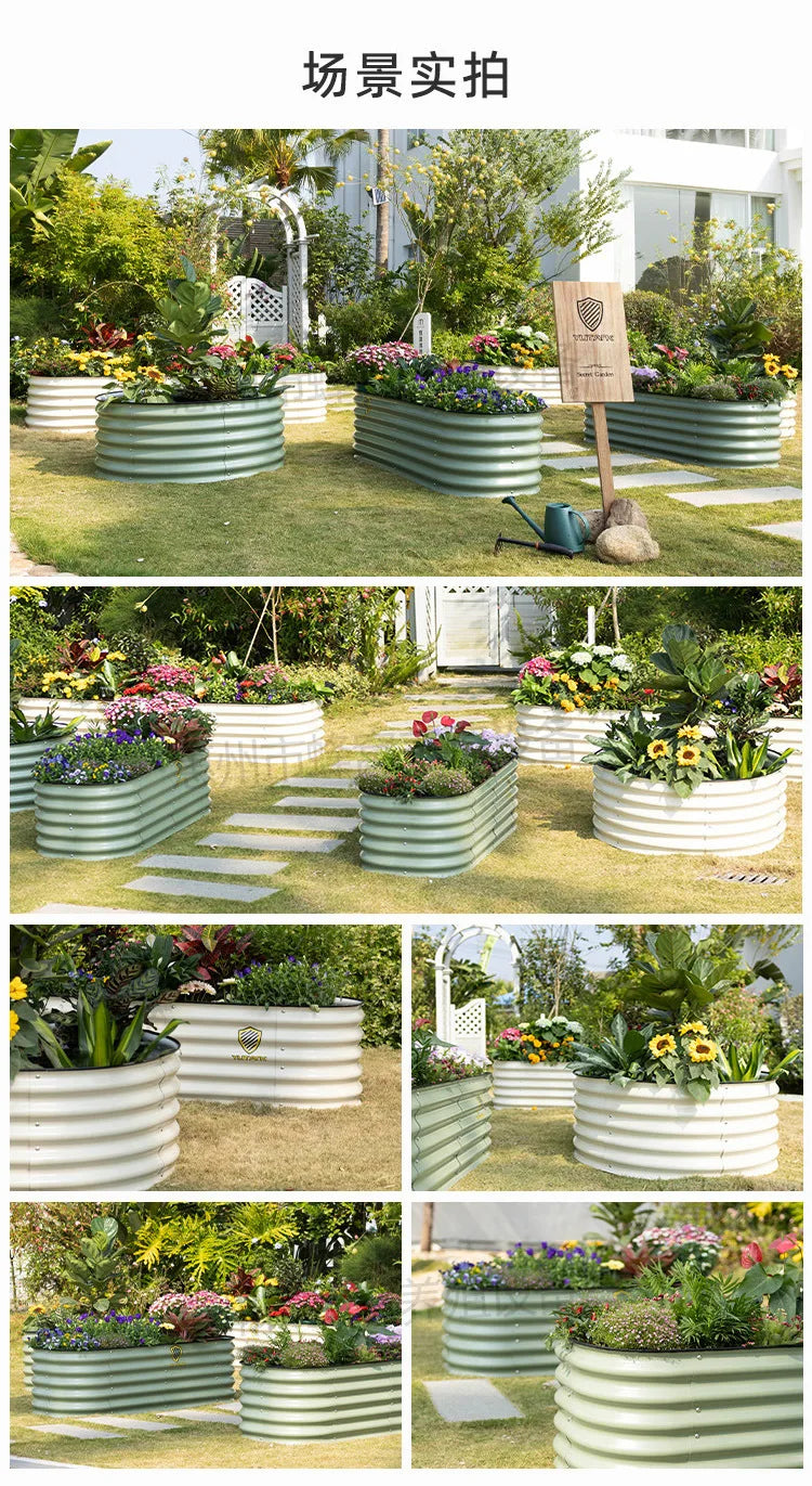 Garden vegetable bed metal planting bed garden garden camping metal vegetable bed planting box garden outdoor