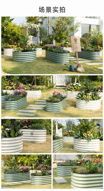 Garden vegetable bed metal planting bed garden garden camping metal vegetable bed planting box garden outdoor