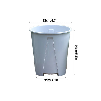 Plant Pot Large Plastic Flowerpot with Drainage Indoor Plants Bonsai Balcony Potted with Tray Garden Home Decoration