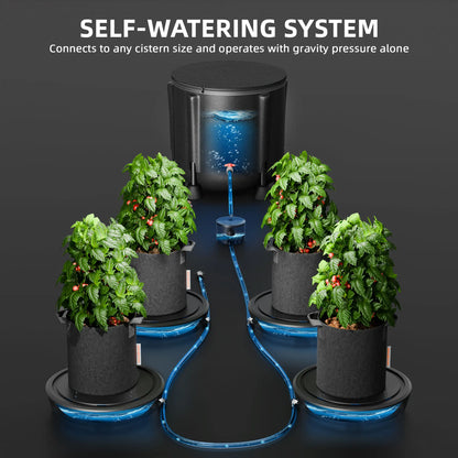 Spider Farmer 4 Pack Self-Watering Fabric Pot Base with 50L Water Storage Tank