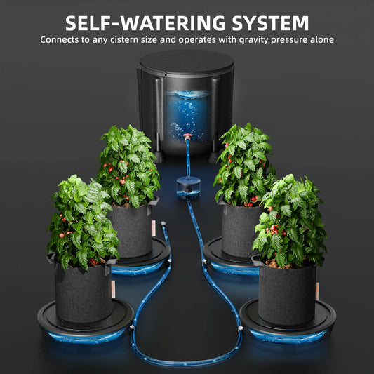 Spider Farmer 4 Pack Self-Watering Fabric Pot Base with 50L Water Storage Tank