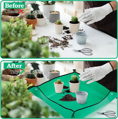New Planting Mat 50cm-100cm Gardening Potting Pad Foldable Garden Plant Flower Pot Transplanting Waterproof Mats