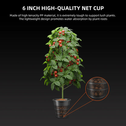 Spider Farmer 7-Gallon DWC Hydroponic System Grow Kits + Air Pump with 4 Buckets