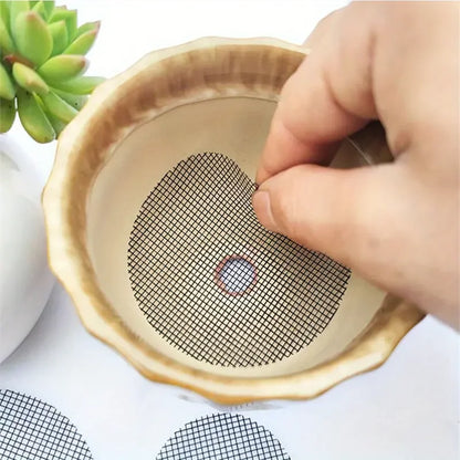 50 Piece Pot Hole Screen Mat, Round Drainage Hole Screen to prevent soil loss, Plant Drainage Screen Gasket, Gardening Supplies