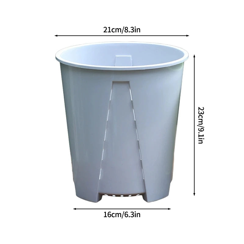 Plant Pot Large Plastic Flowerpot with Drainage Indoor Plants Bonsai Balcony Potted with Tray Garden Home Decoration