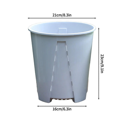 Plant Pot Large Plastic Flowerpot with Drainage Indoor Plants Bonsai Balcony Potted with Tray Garden Home Decoration