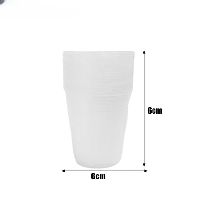10/50pcs Transparent Nursery Pots with Drainage Hole Seed Starting Pot Flower Plant Container Gardening Planting Nutrition Cups