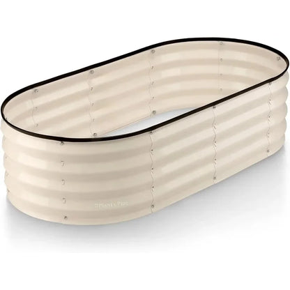 Galvanized Raised Garden Beds Outdoor // 4×2×1 ft Planter Raised Beds for Gardening, Vegetables, Flowers // Large Metal Gard