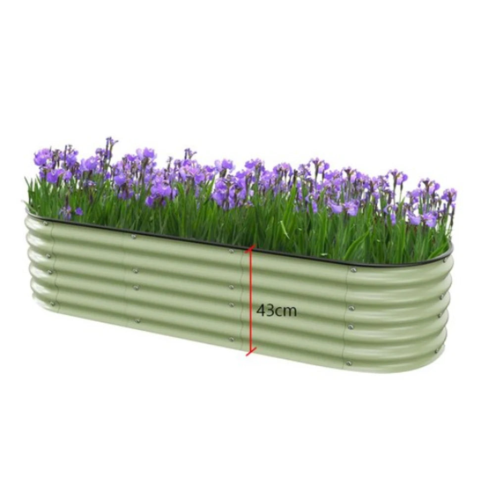 Metal Raised Garden Bed Durable Galvanized Cold Rolled Steel Planter Box  for Planting Outdoor Plants Vegetables