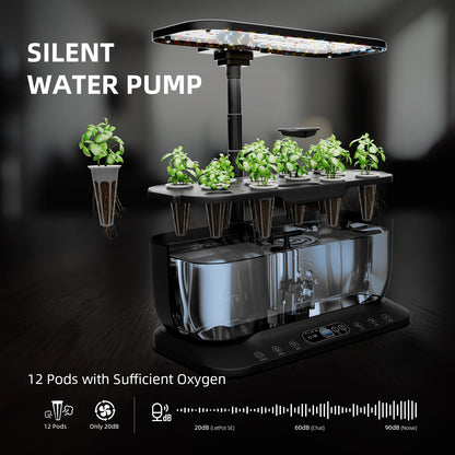 Spider Farmer 2025 New Smart G12 Hydroponics Growing System for Indoor Seedling Veg Bloom Flower Plants Hydroponics