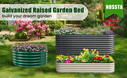 Metal Raised Garden Bed Durable Galvanized Cold Rolled Steel Planter Box  for Planting Outdoor Plants Vegetables