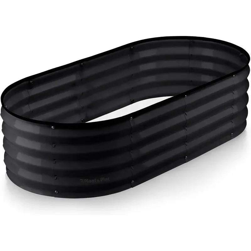 Galvanized Raised Garden Beds Outdoor // 4×2×1 ft Planter Raised Beds for Gardening, Vegetables, Flowers // Large Metal Gard